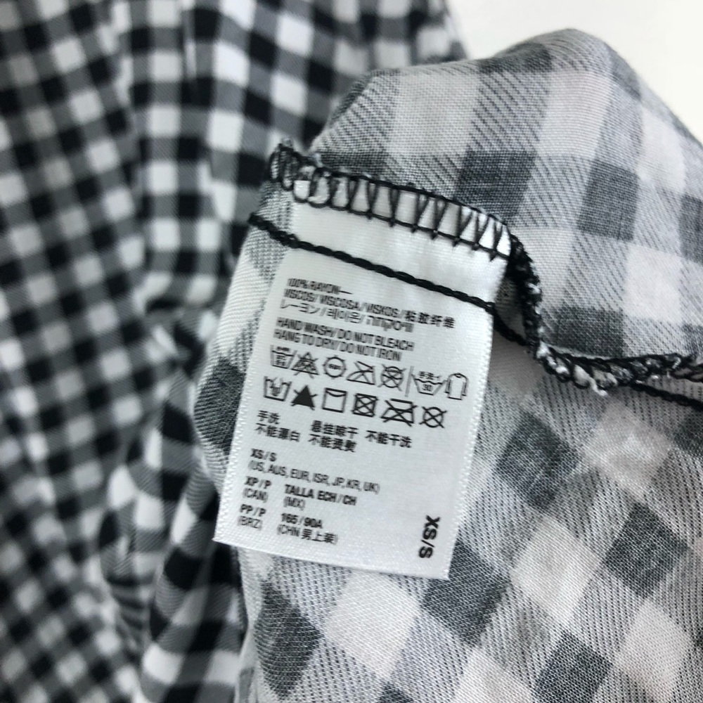 SOLD American Apparel Gingham Babydoll Dress - Picture 4 of 5